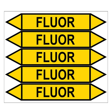 Značení potrubí, fluor